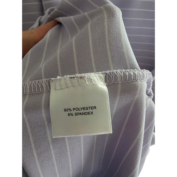 Peter Millar Summer Comfort Mens Polo Shirt S Lavender Stripe Short Sleeve Golf - Picture 3 of 3